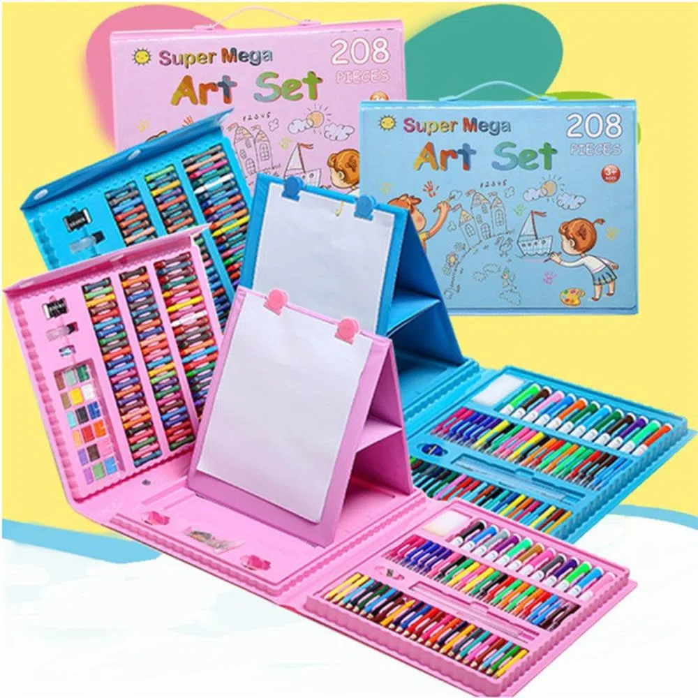 Set De Arte Infantil Con Tablero 208 pz